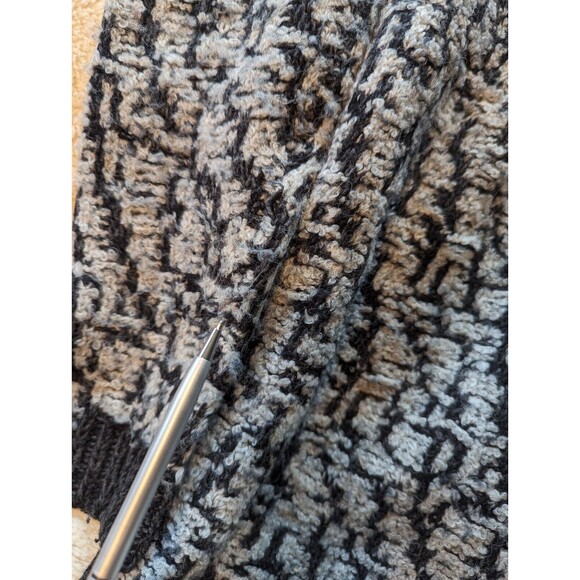 Ann Taylor Loft Gray Marbled Chunky Knit Open Front Cardigan Sweater Medium - Picture 10 of 10